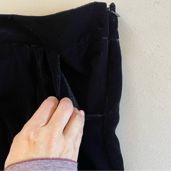 Gap velour pencil skirt women’s size 8 holiday party dark academia Wendy Adams - Picture 2 of 5